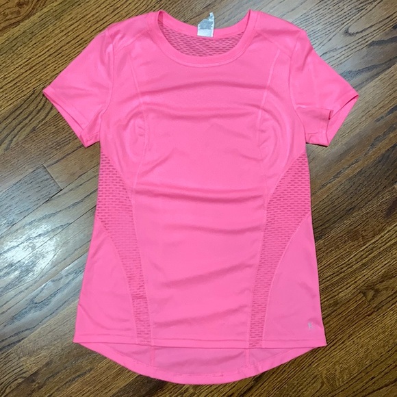 hot pink workout shirt